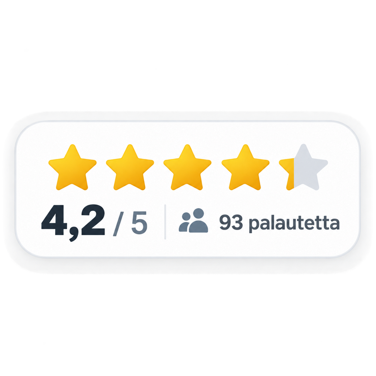 Arviointi 1-5 tähteä