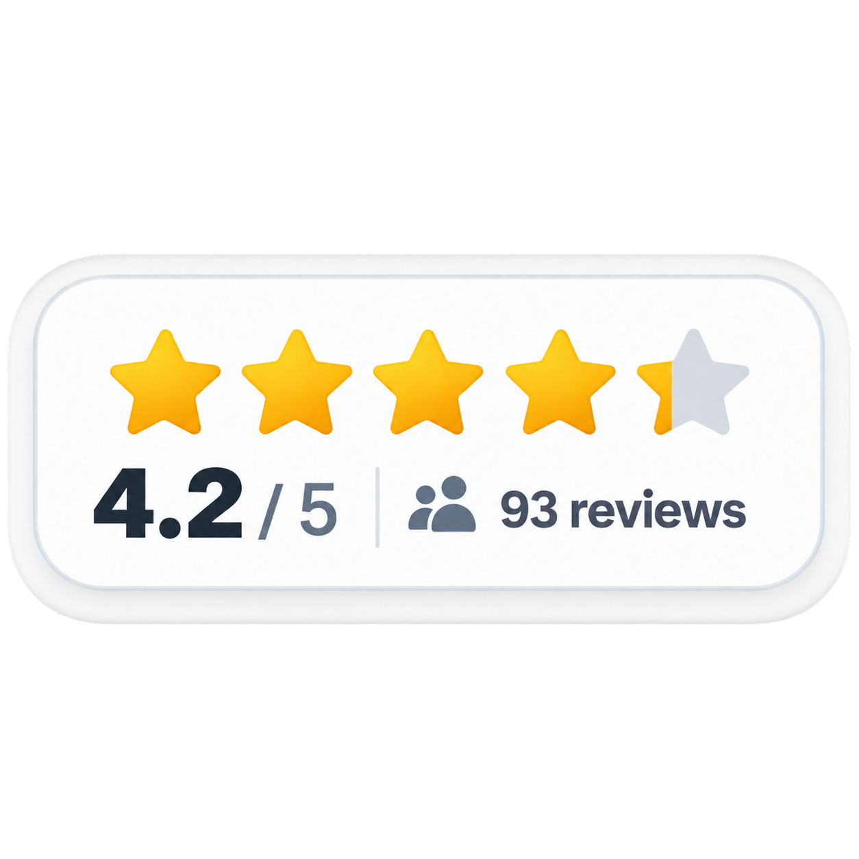 Star rating 4.2 stars