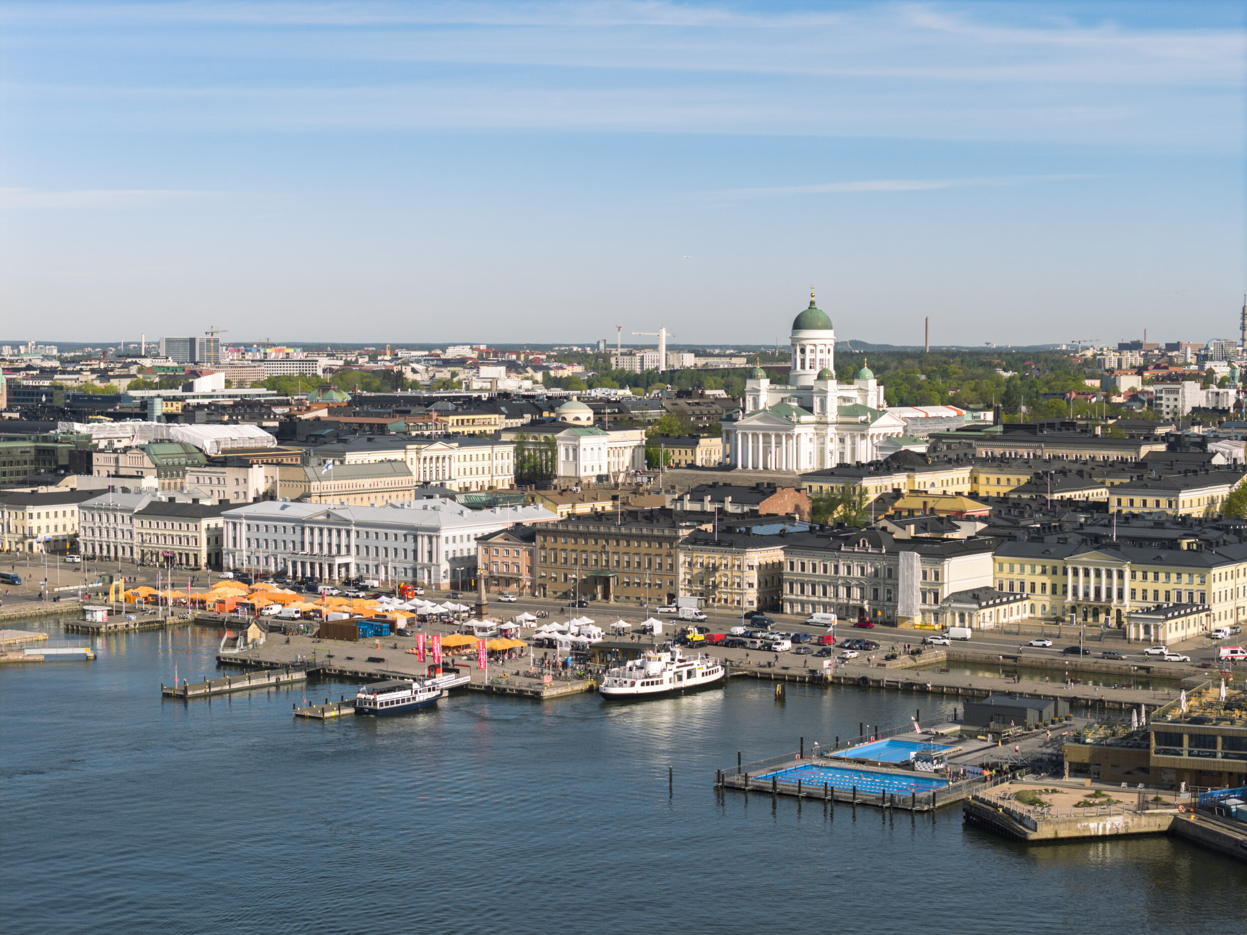 Helsinki City Centrum drone photo