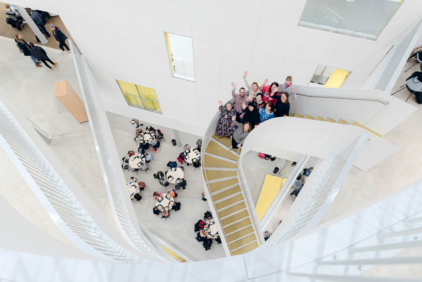 People at Metropolia's Myllypuro campus.