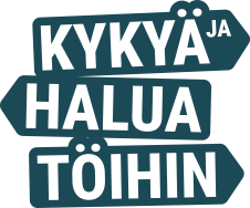 Kykyä ja halua töihin-hankkeen logo