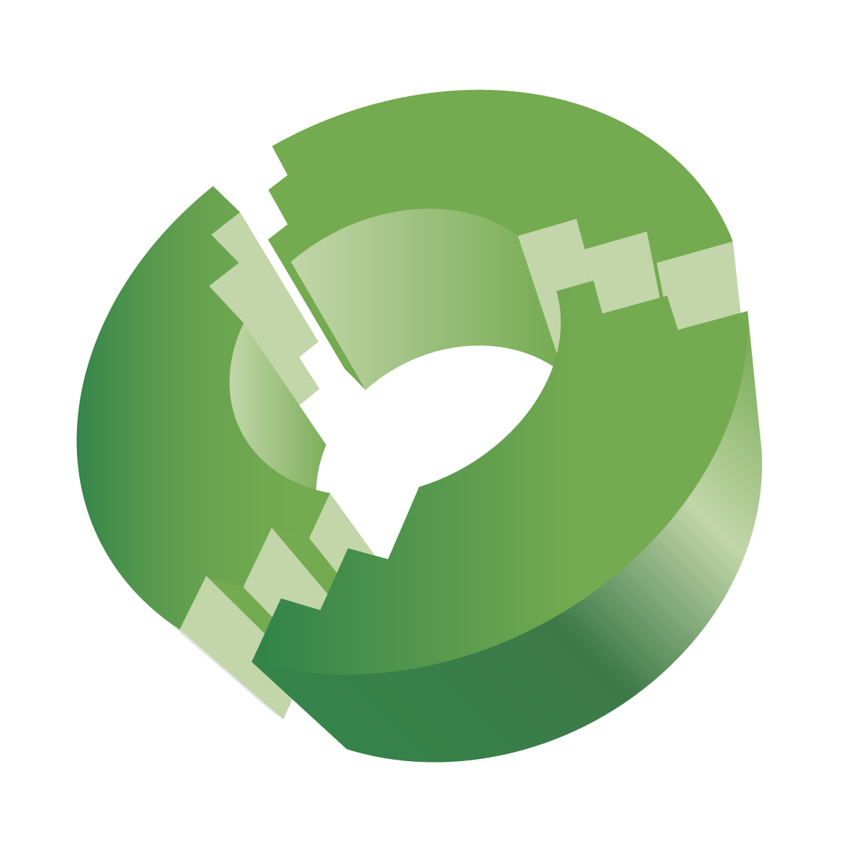 Circular Green Blocks -hankkeen logo