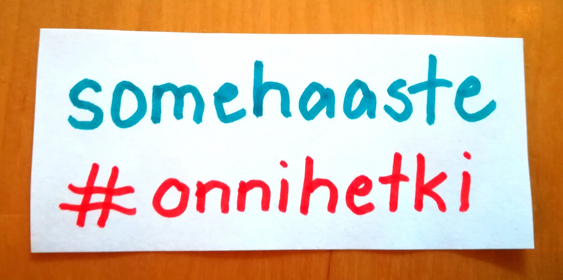 Somehaaste #onnihetki.