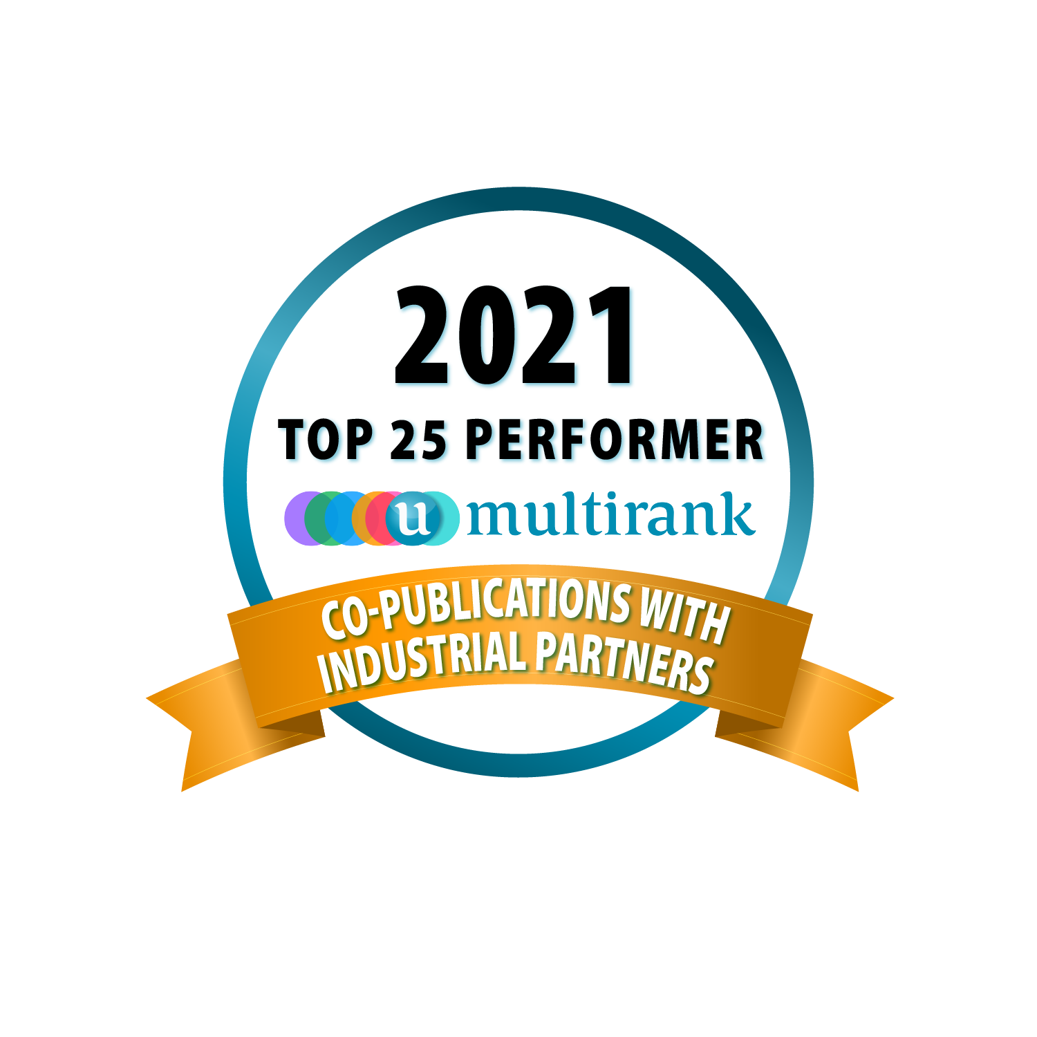 U-Multirank's Co-Publications with Industrial Partners badge
