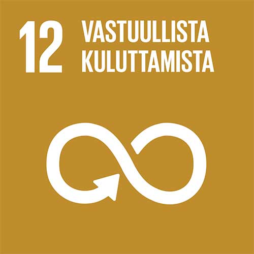 YK:n kestävän kehityksen tavoitteet: Vastuullista kuluttamista.