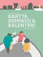 Kartta, kompassi ja kalenteri -kansi