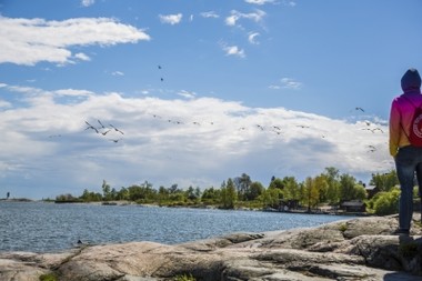 Kallioinen saaristo-näkymä