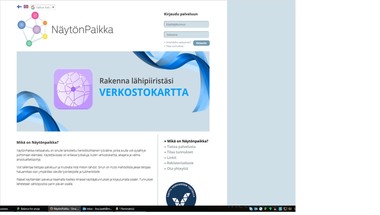 NäytönPaikka-verkkopalvelun etusivu.
