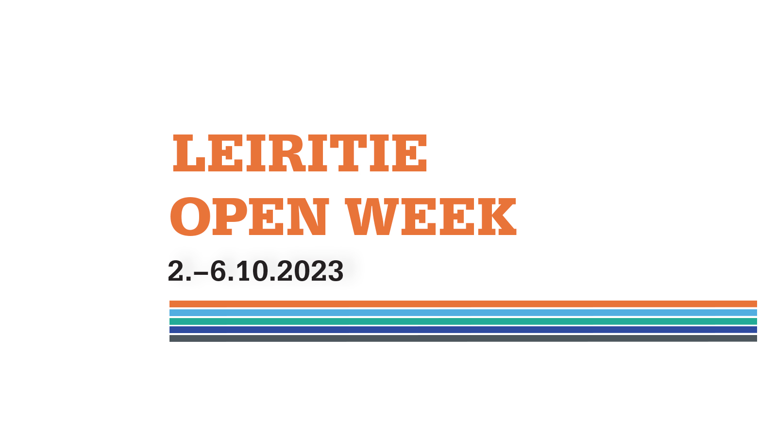 Leiritie Open Week -tekstikuva.