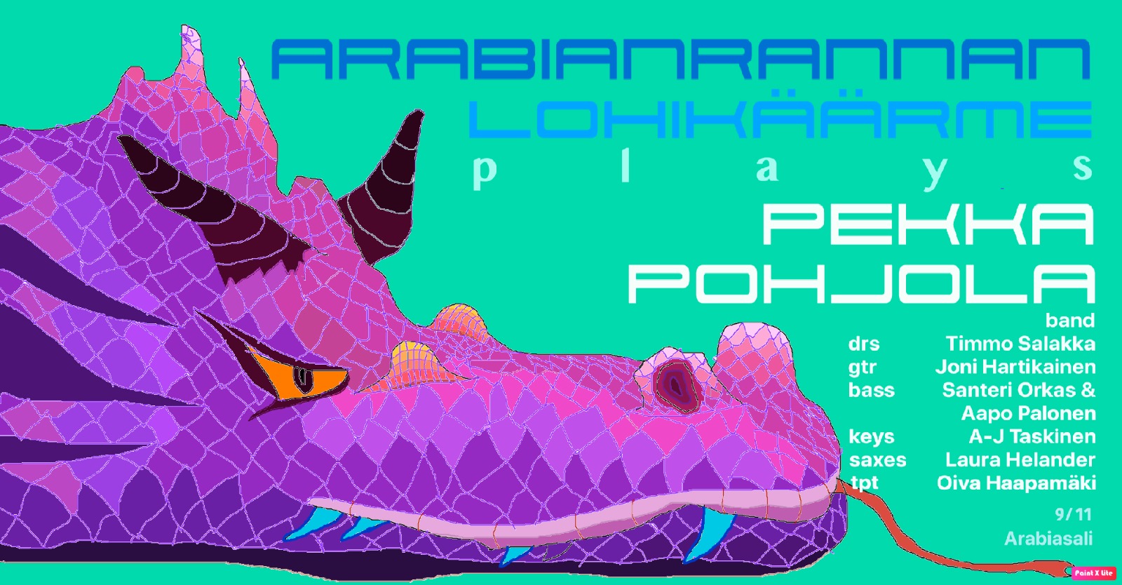 Arabianrannan lohikäärme plays Pekka Pohjola