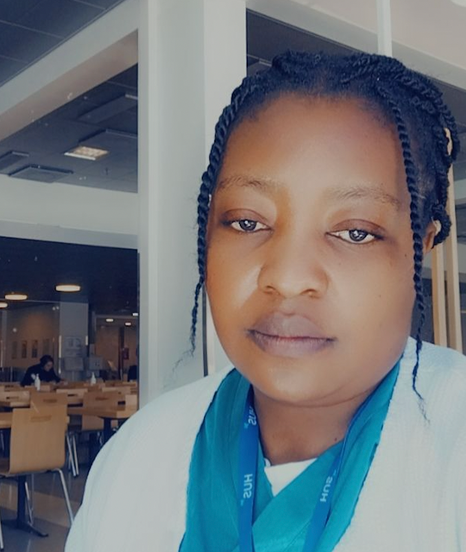 Sharon Adje studies nursing