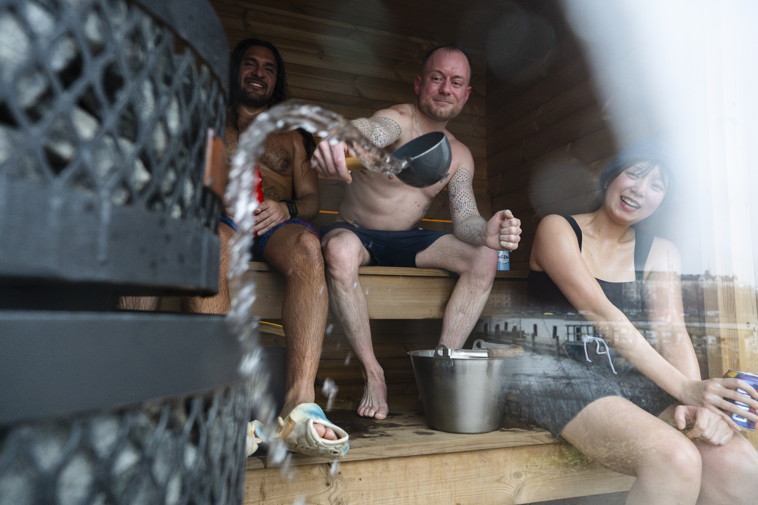 People in sauna