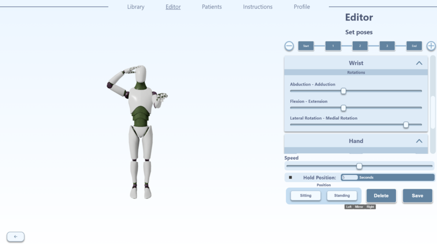 A robot-like 3D model of human body