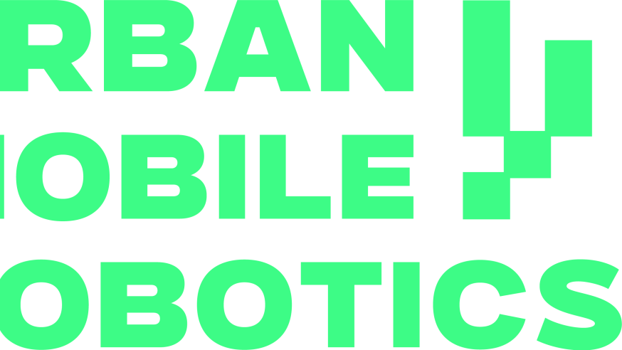 uRBAN moBILE ROBOTICS teksti vihreällä