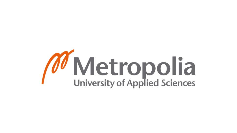 Metropolia orange grey logo.