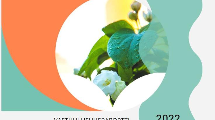 Vastuullisuusraportin kansikuva