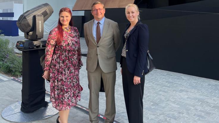Pictured: Dalia Karlaite, Vilniaus Kolegija/University of Applied Sciences ja John Edwars, Secretary General of EURASHE (European Association of Institutions in Higher Education)