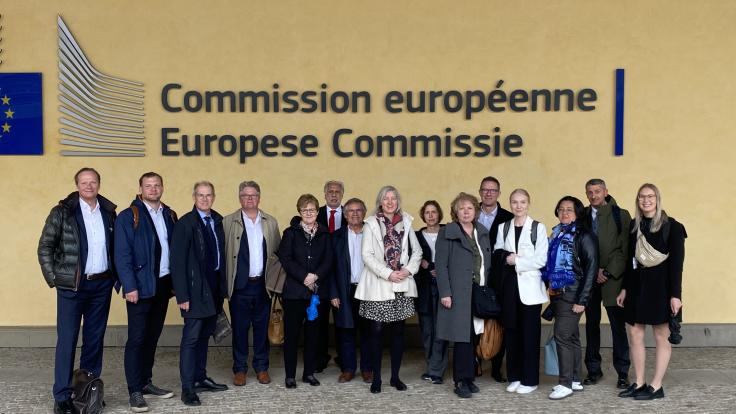 A photo of U!REKA rectors in Brussels