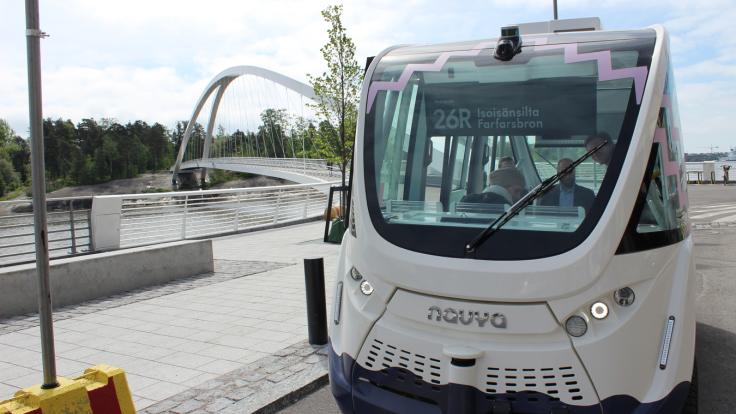 A robot bus.