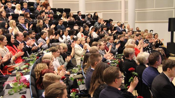 Graduates in the event.