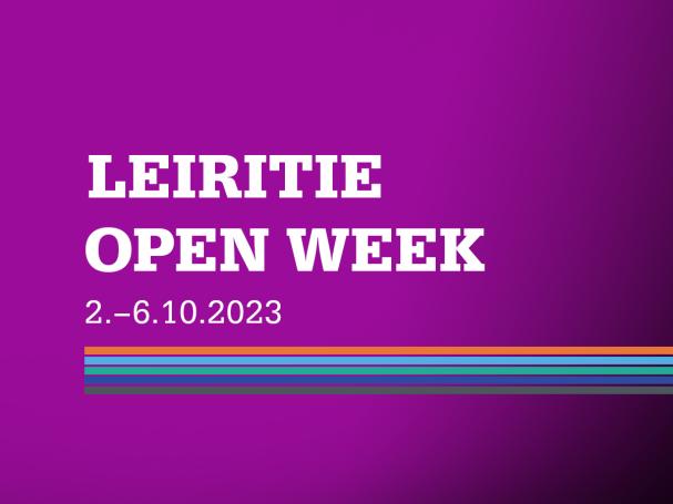 Leiritie Open Week 2.-6.10.2023