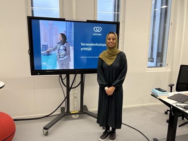Fadumo Ali vieraili Turbiini Myllypurossa