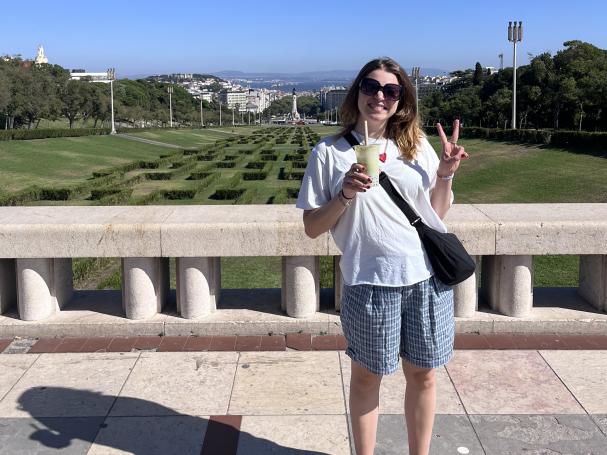 Ronja in Lisbon.