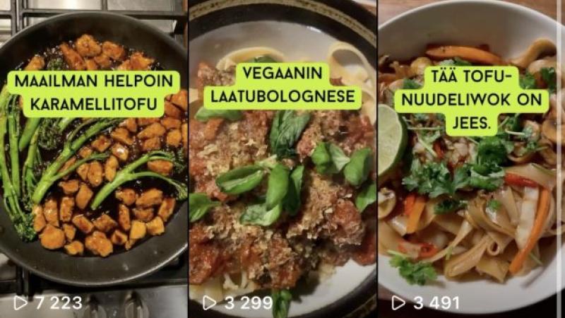 Instagram Reels -videoista inspiraatiota vegaaniseen ruoanlaittoon