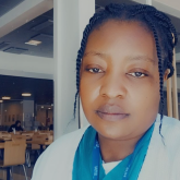 Nursing Student Sharon Adje.