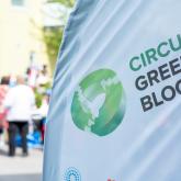 A photo of an outdoor event organised by the Circular Green Blocks team.