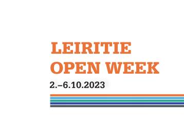 Leiritie Open Week -teksti.