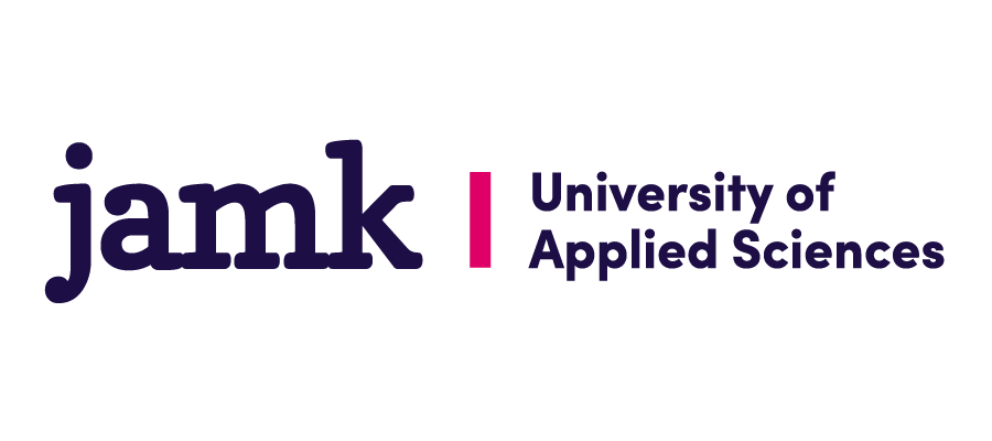 Jyväskylä University of Applied Sciences logo. Jyväskylä University of Applied Sciences logo.