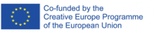 Co-funded by the Creative Europe Programme of the European Union logo.