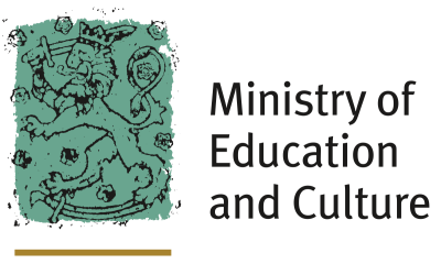 Ministry of Education and Culture logo.