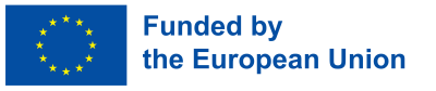 European Union flag and text Funded by the European Union