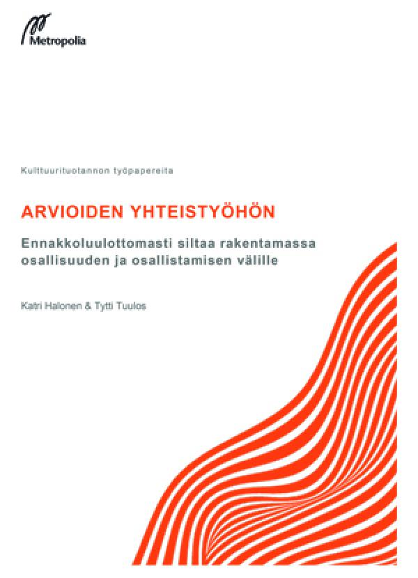 Arvioiden yhteistyöhön -julkaisun kansi